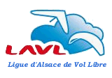 Logo de la Ligue d'Alsace de Vol Libre (parapente, delta, kite)