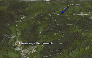 Site parapente du Schnepfenried - Sondernach / Alsace Massif des Vosges